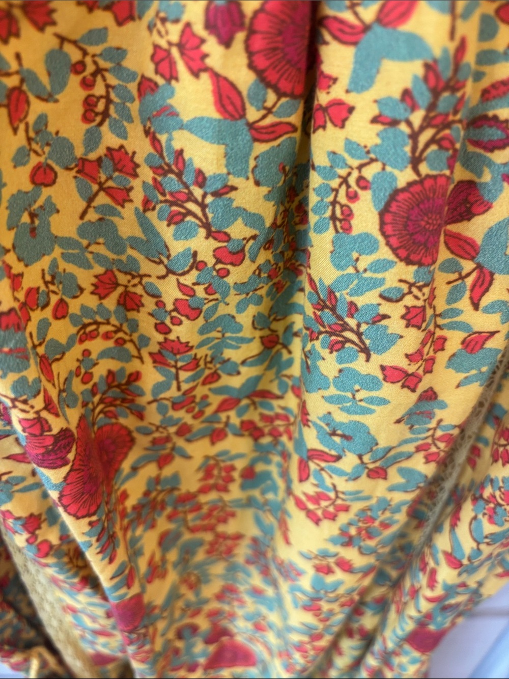 Roller Rabbit Yellow Floral Ruffled Jumpsuit - Picture 5 of 10